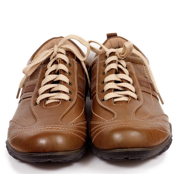 stock image Brown modern leather shoe