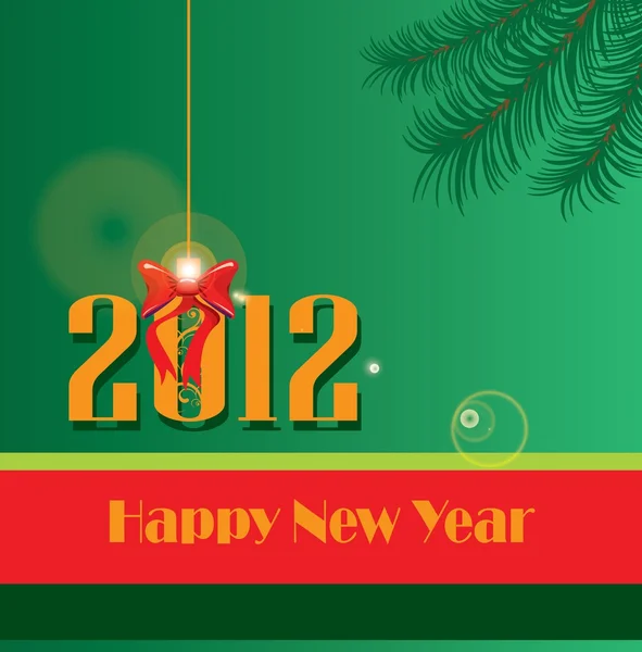 Neujahrspostkarte — Stockfoto