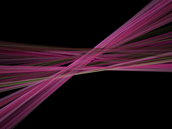 Elegant tråd fraktal på svart bakgrund — Stockfoto