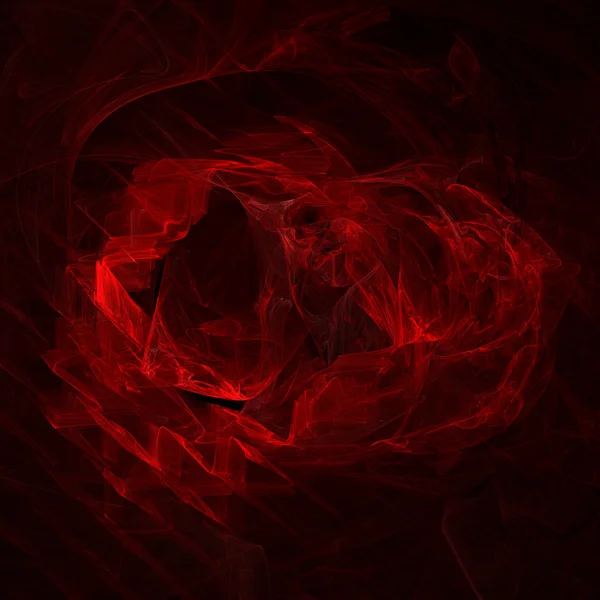 stock image Abstract black and red fractal background