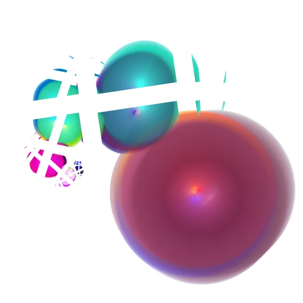 Elegant ball fractal background — Stock Photo, Image