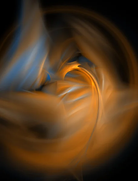 Cian elegant și fundal fractal galben — Fotografie, imagine de stoc