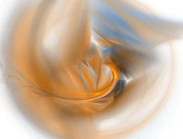 Elegante cyaan en gele fractal achtergrond — Stockfoto