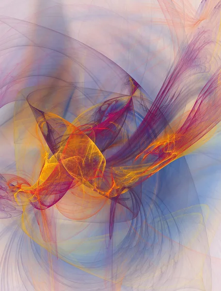 Elégant fond fractal coloré — Photo