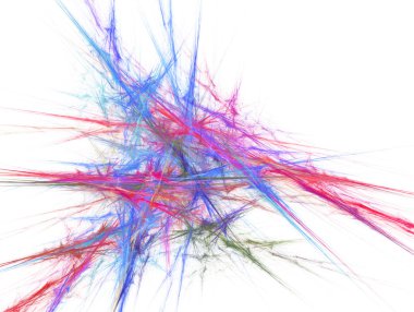 beyaz zemin üzerinde büyük soyut fractal