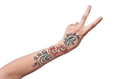 Tattoo on arm clipart