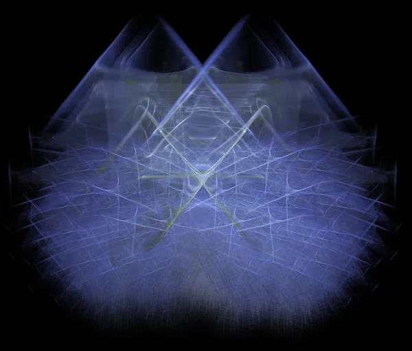 Αφηρημένη πλάτη και μπλε fractal φόντο — Φωτογραφία Αρχείου