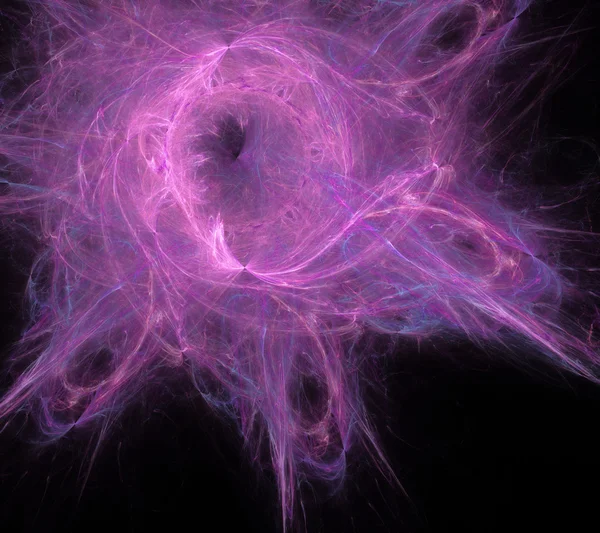Abstrato fundo anel fractal com buraco branco — Fotografia de Stock