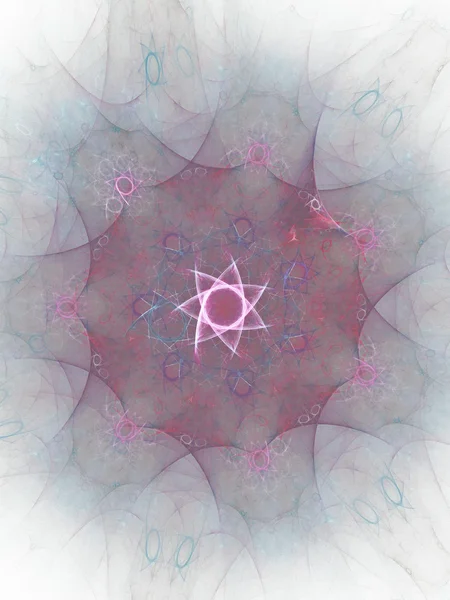 Fond fractal abstrait rose — Photo