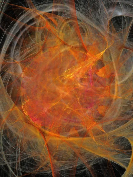Orange and blue fractal backgroun — Stock Photo, Image