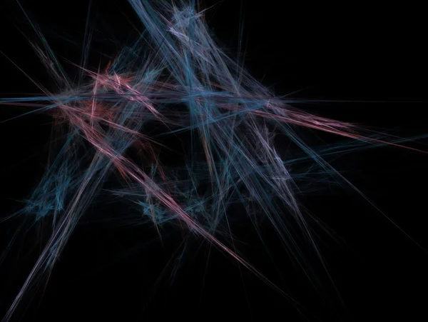 Enorme abstracte fractal op zwarte achtergrond — Stockfoto