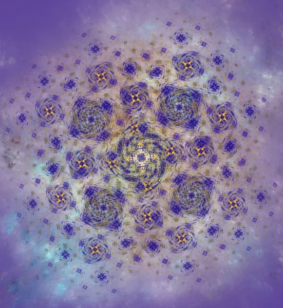 Lilac mosaic fractal background — Stock Photo, Image