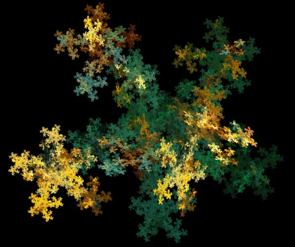 Enorme fractal abstrato sobre fundo preto — Fotografia de Stock