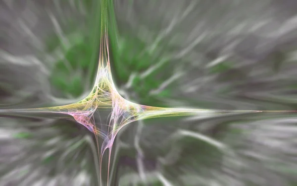 Élégant arrière-plan fractal jaune et vert — Photo