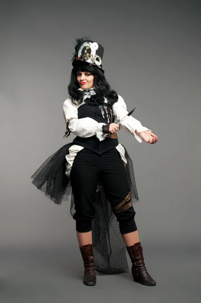Personnage pirate stylisé Steam-punk — Photo