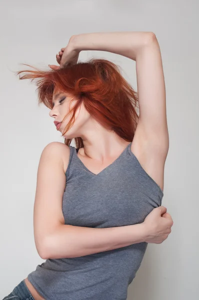 stock image Portrait of young sport girl