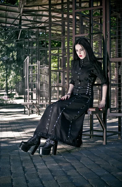 Güzel bir Gotik kız portresi — Stok fotoğraf