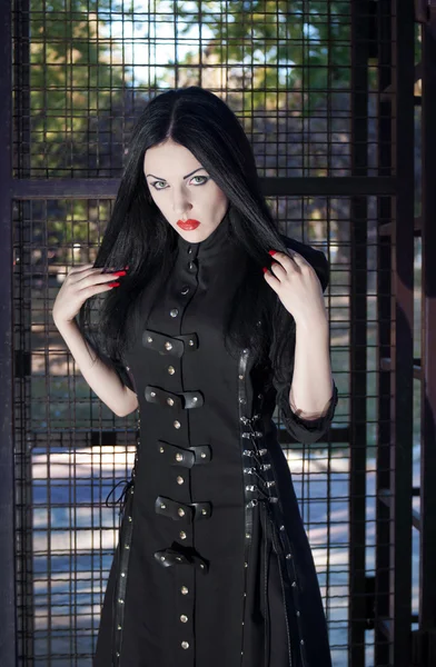 Retrato de una hermosa chica gótica — Foto de Stock