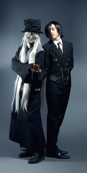 Twee anime karakters. Studio cosplay — Stockfoto
