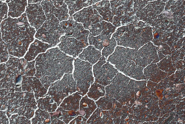 抽象裂纹的地面纹理背景 — 图库照片