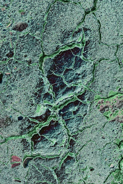 Абстрактний зелений гранжевий тріснутий текстурний фон — стокове фото