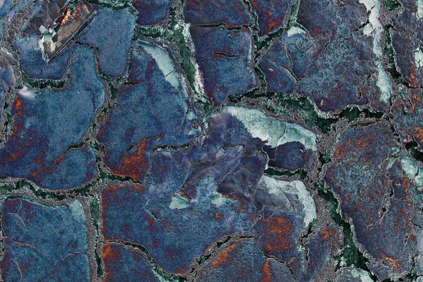 Astratto blu cracking texture sfondo — Foto Stock