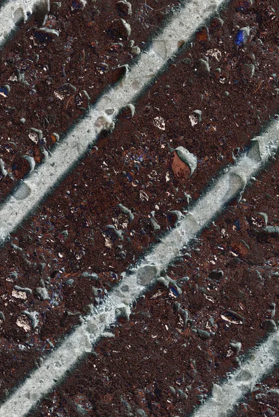 石造りのストライプ ブラウン グランジ テクスチャ背景 — ストック写真