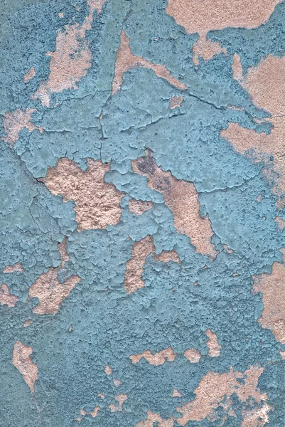 Textura de parede rachada azul — Fotografia de Stock
