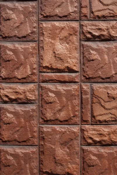 装飾的な茶色のタイルの壁のテクスチャ — ストック写真