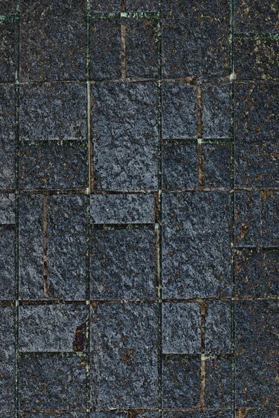 Azulejo cinza escuro parede textura fundo — Fotografia de Stock