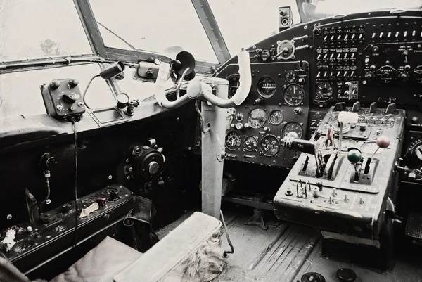 Plane cockpit — Stock Photo, Image