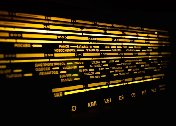 Rádio stupnice — Stock fotografie