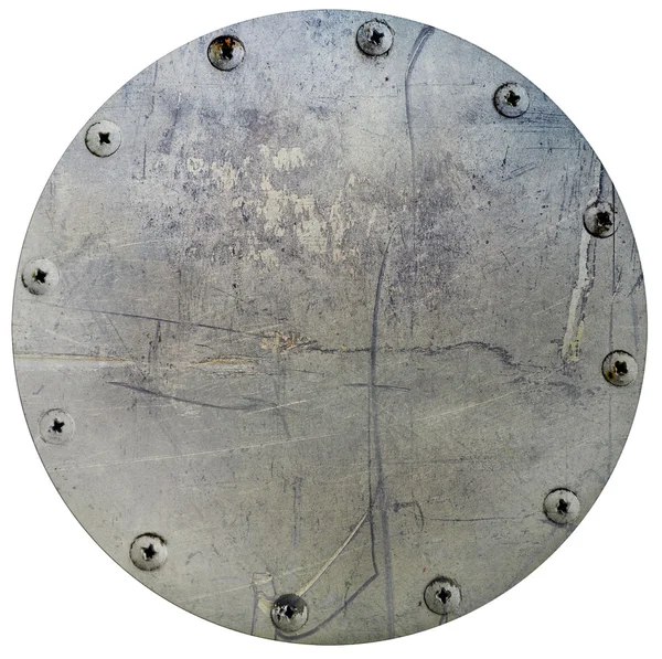 Scratched metal plate — Stock Photo, Image