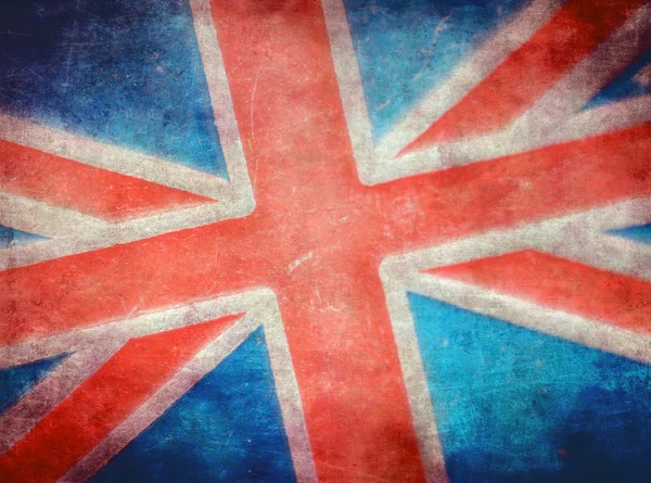 Гранж-британский флаг — стоковое фото