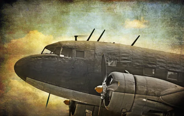 Alte Militärflugzeuge — Stockfoto