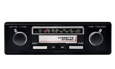 Old car radio clipart