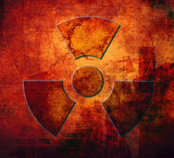 Radioaktivitet symbol — Stockfoto