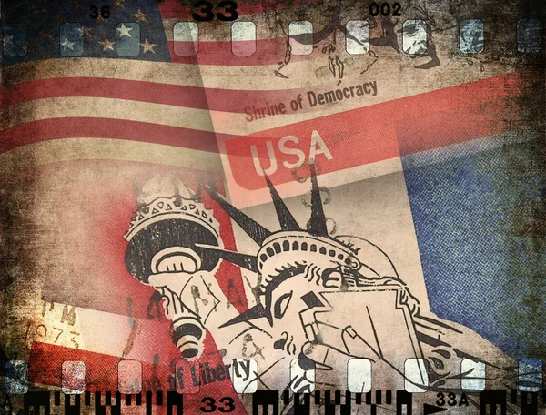 USA arrière-plan grunge — Photo