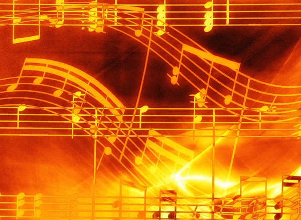 Music background with notes — Stock Photo, Image