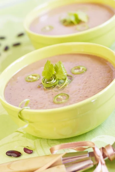 豆のクリーム スープ — ストック写真