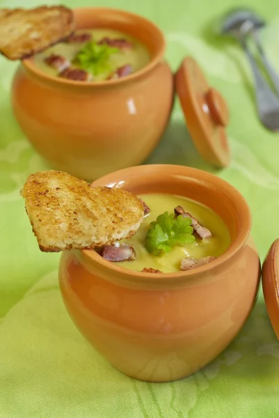 Pea cream-soup — Stock Photo, Image