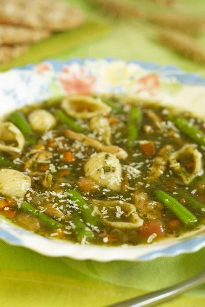 Italian minestrone soup — Stock Photo, Image