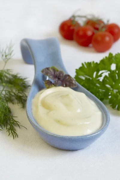 Homemade egg-free mayonnaise — Stock Photo, Image