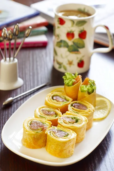 stock image Salmon rolls