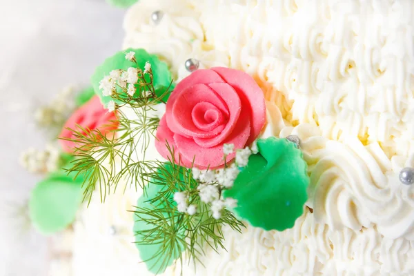 Detail tradiční svatební dort — Stock fotografie