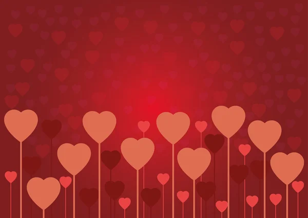 Valentine kärlek kort eller bakgrund — Stock vektor