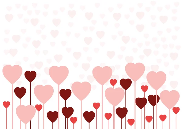 Valentine kärlek kort eller bakgrund — Stock vektor