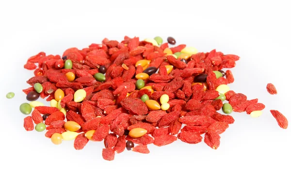 Red dried goji berries traditional chinese herbal medicine — Stock Photo, Image