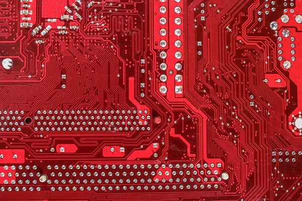 Close up van computer circuit moederbord — Stockfoto