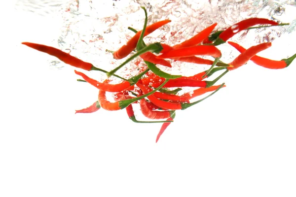 Chili and water — Stock Photo, Image